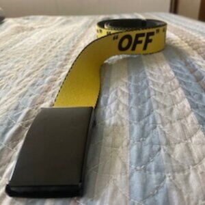 Yellow "off" Men's belt